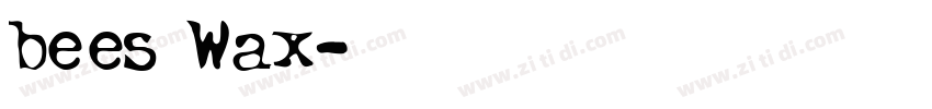 bees Wax字体转换